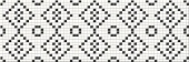  Pret a Porte Black&White Mosaic 25x75 (O-PRP-WIU441-16)